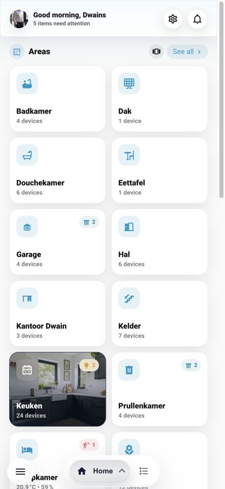 Home with all areas expanded